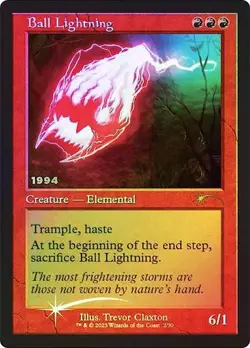 Magic The Gathering MTG BALL LIGHTNING FOIL 30th Anniversary Promos NM - Image 1