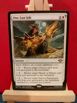One Last Job - Outlaws of Thunder Junction - Rare - NM (see pics) MTG - Image 1