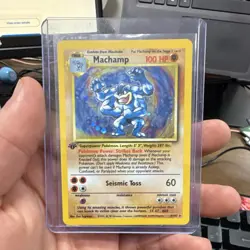 Pokemon TCG Machamp 1999 Deck Exclusives 1st Edition Holo 8/102 English 100HP - Image 1