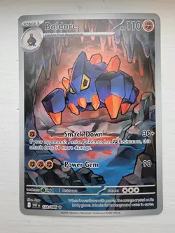 Pokemon TCG: BOLDORE 128/086 White Flare Illustration Rare - Image 1