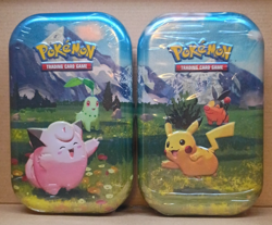 Pokemon TCG Cleffa & Pikachu Ascended Heroes Mega Evolution Tin Lot 2 SEALED NEW - Image 1