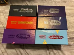 Lot of 6 Empty ETB - Pokemon - Elite Trainer Box Cardboard Storage Fusion Strike - Image 1