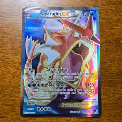 Gyarados EX 114/122 - Shiny Full Art Holo Breakpoint 2016 - Pokemon TCG DAMAGED - Image 1