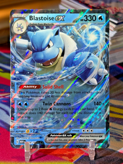 Pokemon TCG Scarlet & Violet 151 BLASTOISE ex 009/165 - Image 1