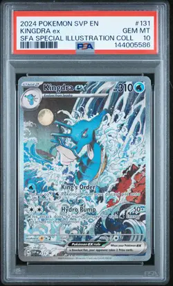 2024 Pokemon SV Black Star Promos 131 Kingdra EX PSA 10 144005586 - Image 1