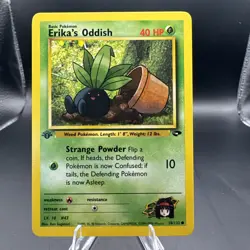 Erika’s Oddish 70/132 Gym Challenge 1st Edition Pokemon - Image 1