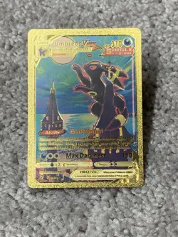 Pokemon Umbreon VMax HP310 Dark Signal Gold Foil Fan Art Card NM - Image 1