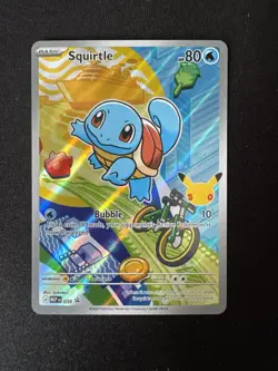 Squirtle 039 Pokemon TCG 30th Anniversary Black Star Promo First Partner Kanto - Image 1