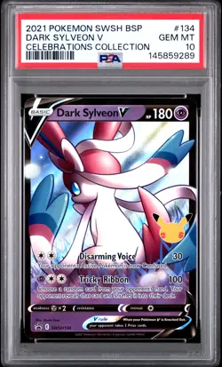 2021 Pokemon Sword & Shield Black Star Promos 134 Dark Sylveon V PSA 10 - 9289 - Image 1