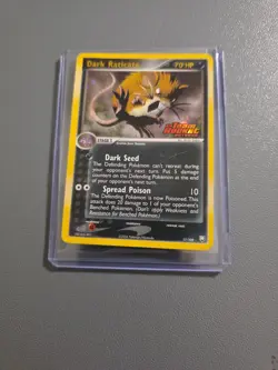 Dark Raticate EX Team Rocket Returns #17/109 Reverse Holo Stamped 2004 Pokemon - Image 3