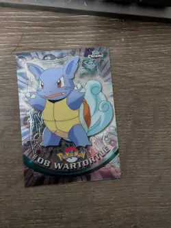 Wartortle #08 Pokemon Topps Chrome Holo Foil TV Animation Vintage - Image 1