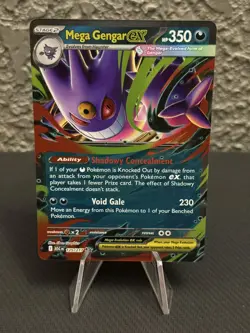 Pokemon Mega Gengar ex 125/217 Double Rare Holo Ascended Heroes Near Mint NM - Image 1