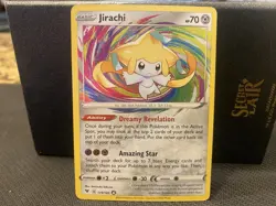 NEAR MINT Pokemon TCG Jirachi Vivid Voltage 119/185 Amazing Rare Holo English - Image 1