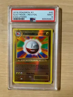 2016 Pokemon XY Electrode Reverse Holo 40/108 PSA 9 - Image 1