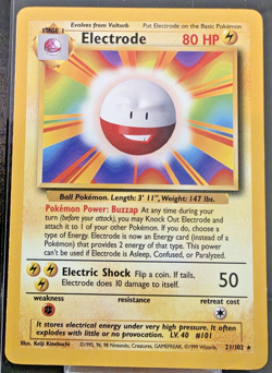 Electrode #21/102 Base Set Pokemon TCG - Image 1
