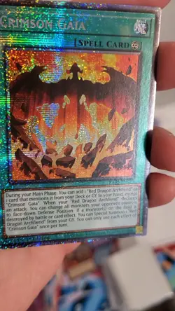 Crimson Gaia 1st Edition Starlight Rare RA05-EN070 Yu-Gi-Oh! - Image 1