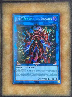 Yugioh D/D/D Sky King Zeus Ragnarok DOOD-EN049 Secret Rare 1st Ed NM - Image 1