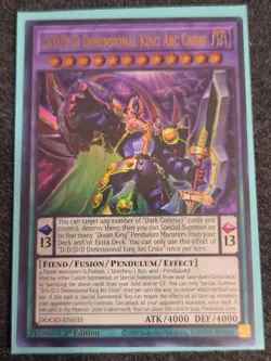 Yugioh! 1x D/D/D/D Dimensional King Arc Crisis DOOD-EN035 Ultra Rare 1st Ed NM - Image 1