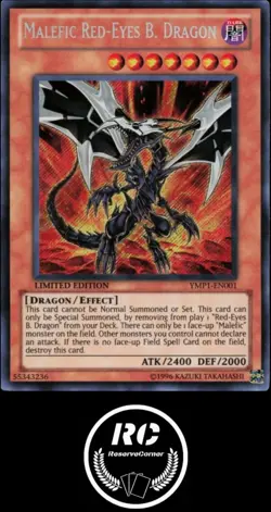 Malefic Red Eyes B. Dragon Yugioh YMP1 - EN001 NM Limited Ed Fast Tracked Ship - Image 1