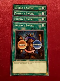 Yu-Gi-Oh! (x4) Arena Of Lost Souls SHIELD & SWORD SBLS-EN014 - Unplayed Mint+ - Image 1
