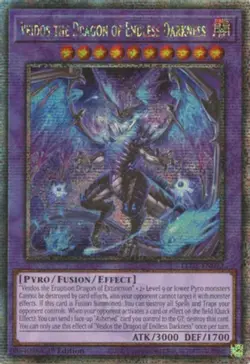 Yugioh! Veidos the Dragon of Endless Darkness - LEDE-EN092 - Quarter Century Sec - Image 1