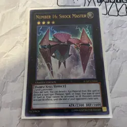 Yugioh Number 16:Shock Master JUMP-EN060 Limited Edition Ultra Rare Holo - Image 2