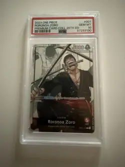 2023 One Piece Premium Card Collection 25th Edition #001 Roronoa Zoro Psa10 - Image 3