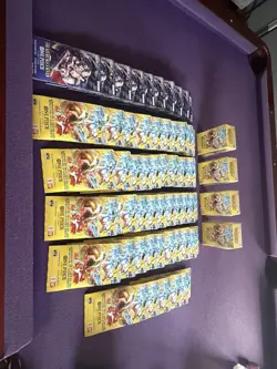 One Piece Pack Lot - OP14 And OP15 Sleeved Packs And Double Packs - Image 1