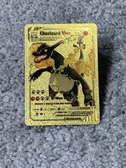 Pokemon Charizard VMax HP330 G-Max Wildfire Gold Foil Fan Art Card - Image 1