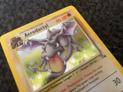 Pokemon TCG Aerodactyl Fossil Card 16/62 1st Edition Rare Holo PACK FRESH MINT ! - Image 2
