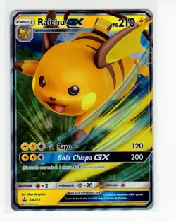 ~ESP~ SPANISH Raichu GX SM213 Hidden Fates Tin Promo Pokemon Card (Ref:J) - Image 1