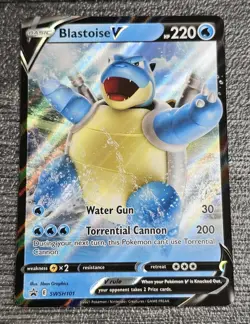 Blastoise V SWSH101 - SWSH Black Star Promo - Pokemon Card - Near Mint - Image 1