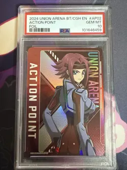 Union Arena Card Code Geass Kallen Stadtfeld AP Rare Action Point ENGLISH PSA 10 - Image 1