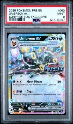 Umbreon EX #060 - Prismatic Surprise Box - Pokemon Card - PSA 9 - Image 1