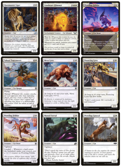 MTG - 8 x Different FOIL White CAT Cards - Commander / Modern - M/NM - Image 1