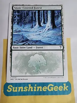 Snow-Covered Forest (White Border) Mystery Booster 2 Regular - Image 1