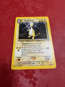 2000 Pokemon Neo Genesis Ampharos Holo #1/111 LP - Image 1