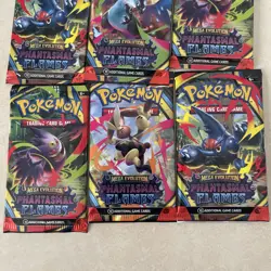 Pokemon TCG Mega Evolution Phantasmal Flames Packs 7 Pak Lot Brand New Very HOT - Image 2