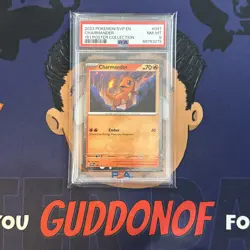 PSA 8 NEAR MINT 2023 151 Pokemon Poster Collection CHARMANDER #047 Holo - Image 1