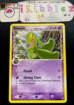 Treecko Delta Species 68/100 NM Crystal Guardians Pokemon. Free Tracked Ship! - Image 1