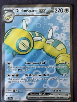 Pokemon Dudunsparce EX Journey Together #178/159 Ultra Rare Full Art Holo NM - Image 2