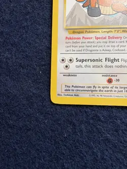 Dragonite Pokemon The First Movie 1999 Wizards of the Coast Black Star Promo #5 - Image 5