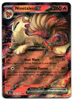 Ninetales ex 038/165 - 🌊 151 Double Rare Pokemon TCG 🖤 - LP - Image 1
