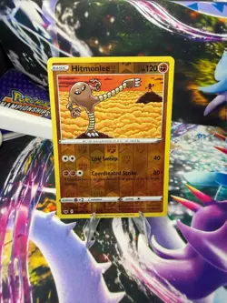 HITMONLEE 094/202 SWORD & SHIELD Reverse Holo Uncommon Pokemon - Image 1