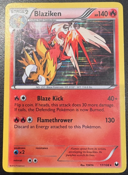 Pokemon TCG Blaziken 17/108 Dark Explorers Rare Holo MP - Image 1