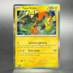 Pokemon Scarlet & Violet: Surging Sparks #065/191 Tapu Koko Holofoil - Image 1