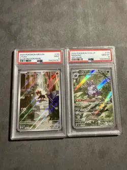 Nidoking SV2a JP 174/165 Illustration PSA 10 Pokemon 151 & Litleo Ir Psa 9 - Image 1