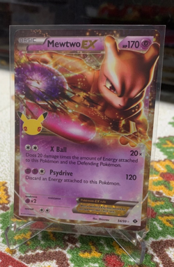 Pokemon TCG Mewtwo EX 54/99 Celebrations 25th Classic Collection Ultra Rare NM - Image 1