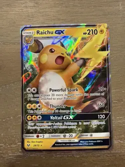 Raichu GX 29/73 Holo GX Rare Shining Legends Pokemon Near Mint - Image 1
