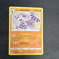 Nintendo Galarian Runerigus SV066/SV122 Shining Fates Shiny Holo Rare - Image 1